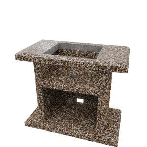 Разделочный стол широкий 800х700х850мм - Горные цветы