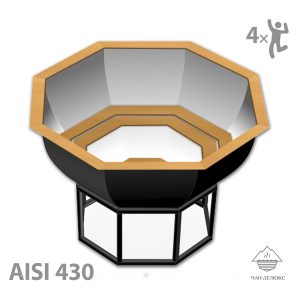 Банный чан  №1 на четверых (сталь AISI 430)
